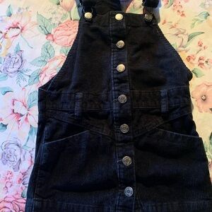 Gap Girls Cordereo Overall Skirt Size X-Small in Black
